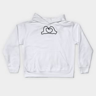 Finger heart Kids Hoodie